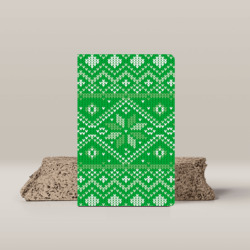 Artfia | Sell Custom Design Jaquard Pattern for Christmas with Snowflakes in Green