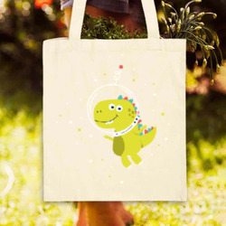 Artfia | Sell Custom Design Cute Dinosaur Tote Bag