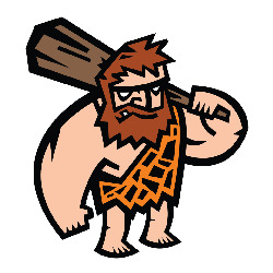 Artfia | Sell Custom Design Laptop Sticker - Caveman