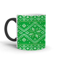 Artfia | Sell Custom Design Jaquard Pattern in Green Magic Mug