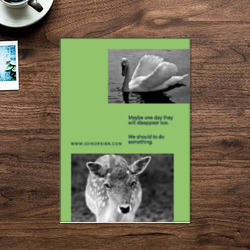 Artfia | Sell Custom Design Protace Animal Flyer | paper|dog|note|blank|message|canine|texture|empty|pet|frame|board|grunge|business|animal|card|sand|communication|animals|mammal|domestic