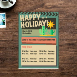 Artfia | Sell Custom Design Happy Holiday | paper|texture|old|packet|empty|vintage|blank|board|aged|note|package|grunge|brown|text|container|dirty|antique|post|sign|cork