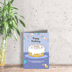 Artfia | Sell Custom Design Birthday Cake Card