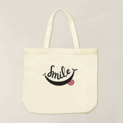 Artfia | Sell Custom Design Don't Forget to Smile Tote Bag