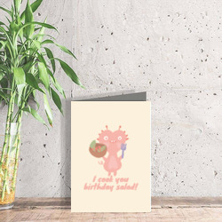 Artfia | Sell Custom Design Birthday Salad | grunge|stucco|old|vintage|antique|texture|paper|aged|ancient|retro|material|damaged|frame|wallpaper|page|parchment|wall|worn|decay|dirty