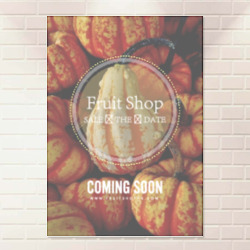 Artfia | Sell Custom Design Fruit Shop Opening