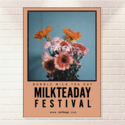 Artfia | Sell Custom Design MILKTEA FLOWER | paper|vintage|frame|flower|old|card|retro|design|floral|art|grunge|album|scrapbook|letter|invitation|drawing|page|blank|leaf|flowers