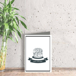 Artfia | Sell Custom Design Simple birthday card | stucco|architecture|door|building|wall|old|window|house|ancient|vintage|brick|stone|entrance|texture|antique|aged|structure|sill|city|wooden