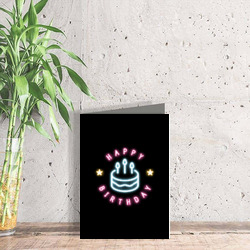 Artfia | Sell Custom Design Neon Birthday Cake