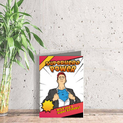 Artfia | Sell Custom Design Superhero card | newspaper|flag|product|emblem|building|wall|door|architecture|creation|house|sign|old|structure|decoration|tourism|ancient|window|construction|city|entrance