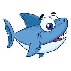 Artfia | Sell Custom Design Laptop Sticker - Shark