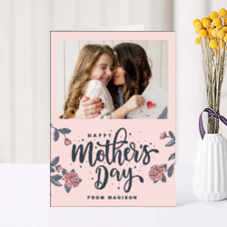 Artfia | Sell Custom Design Mother's Day Card - Pink Rose | attractive|adult|pretty|people|happy|smile|lady|smiling|cheerful|women|portrait|person|boutique|lifestyle|cute|holding|looking|hair|sexy|indoors