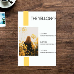 Artfia | Sell Custom Design Yellow Fashion | insulating material|paper|note|message|blank|building material|board|frame|card|post|cork|empty|business|envelope|communication|reminder|office|brown|design|copy