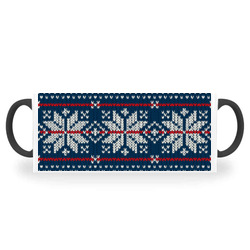 Artfia | Sell Custom Design Knitted Sweater Pattern Magic Mug | knitted,sweater,mug