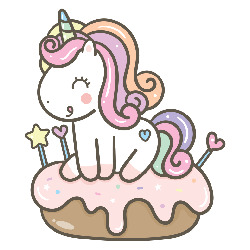 Artfia | Sell Custom Design Laptop Sticker - Unicorn