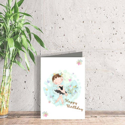 Artfia | Sell Custom Design Birthday Card - Ballet Girl