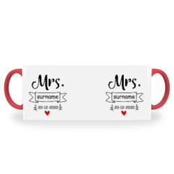 Artfia | Sell Custom Design Wedding Couple Mugs_Mrs