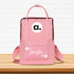 Artfia | Sell Custom Design Floral Cute Girly Kids Backpack