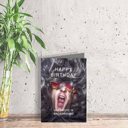 Artfia | Sell Custom Design Crazy Card | graffito|decoration|wall|building|architecture|old|door|sign|rubbish|house|window|vintage|ashcan|antique|texture|stone|shop|container|entrance|city